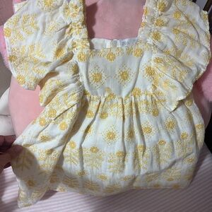 Zara toddler dress with flouncy sleeves